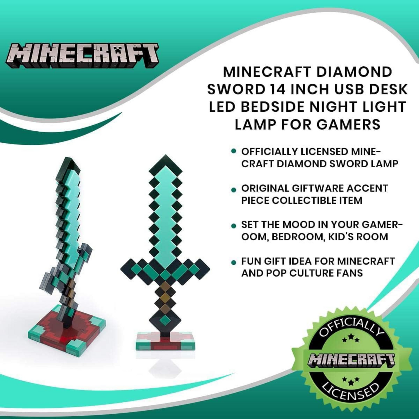 Minecraft Diamond Sword Lamp